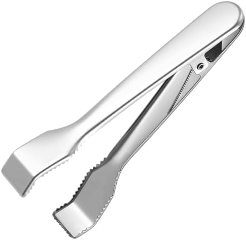 Ice Tongs for Ice Bucket 6.7'' Silver Stainless Steel Bucket Tong