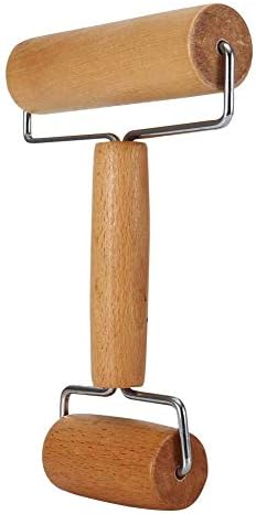 Rolling Pin Set, Wooden Beech Roller with Dual Size