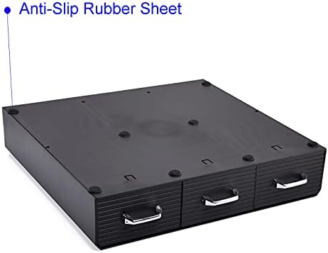 Coffee Pod Storage Drawer Coffee Capsule Organize Drawer Coffee Maker Holder Organizer,Compatible with 36 Capacity K-Cup or 48 Nespresso Capsule, Black
