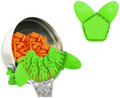 Generic NXCYZY Collapsible Clip On Strainer Silicone Pots And Pans