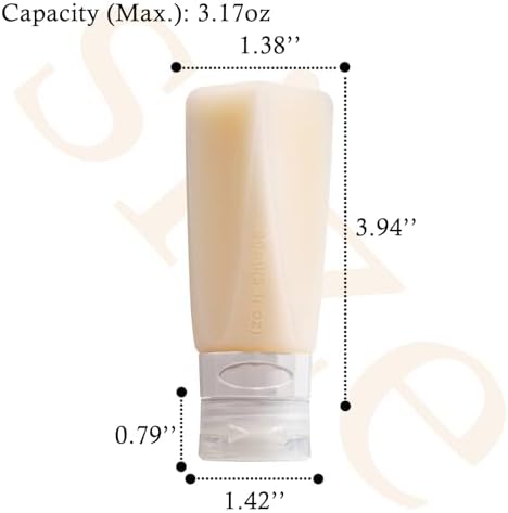 Set of 3 Leak Proof Silicone Travel Bottles Mini Sauce Dispensers
