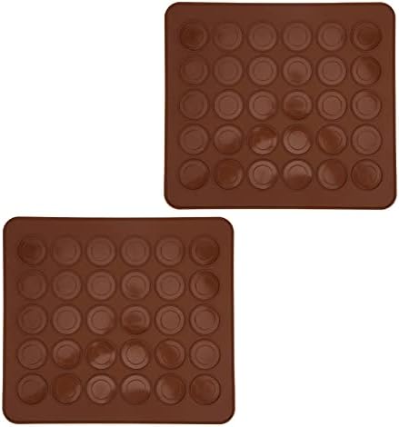 Silicone Baking Mats, 2Pcs 30 Holes Silicone Mat for Baking Sheet