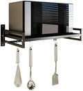 ABCOOL Wall Mount Microwave Shelf, Black