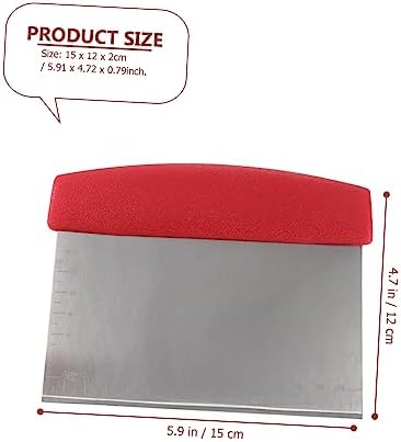 Dough Chopper with Measure Scale Stainless Steel Dough Cutter Pizza