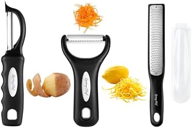Spring Chef Stainless Steel Swivel & Julienne Vegetable Peelers &
