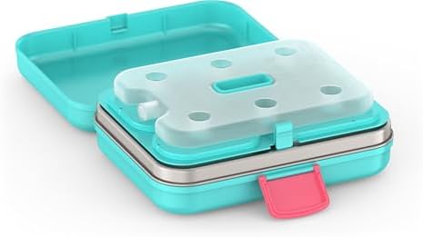 THERMOS Kids Freestyle Food Storage Lunch Kit, Teal