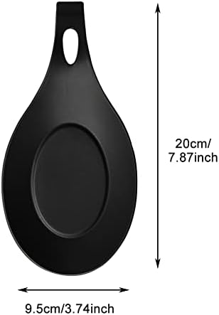 3 Pack Silicone Spoon Rest for Stove Top, Heat Resistant Kitchen