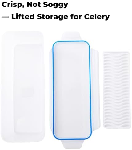 Celery Keeper for Refrigerator, 14 in, 3.5 L