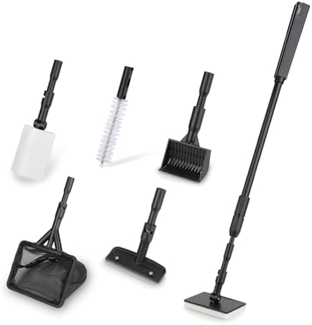 hygger 6-in-1 Aquarium Cleaning Tools, Multipurpose Fish Tank Cleaning