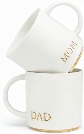 COLLECTIVE HOME - Mom and Dad Mug Set, 2 Pack Gift for Parents