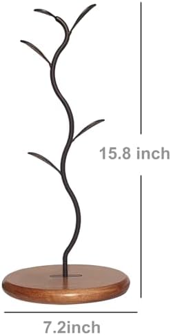 Coffee Mug Holder Tree Rack for Counter,Leaf Shaped Tea Cup Mug Holder