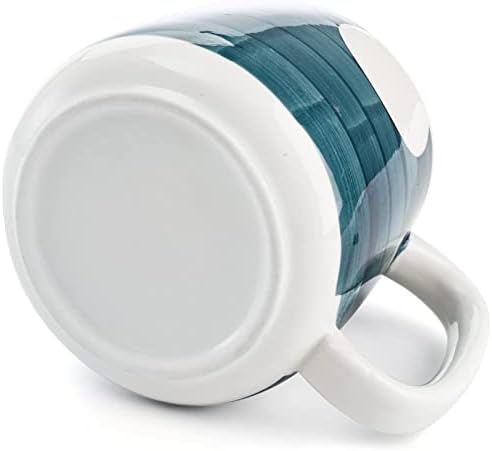 DEAYOU Set of 4 Porcelain Coffee Mugs, 17 Oz Ceramic Coffee Cups with