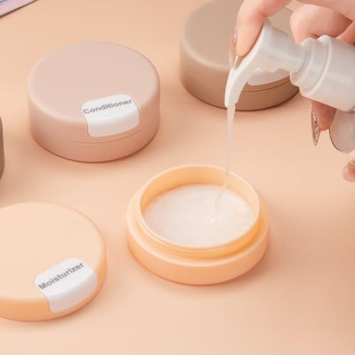 Gemice Travel Containers for Toiletries, Magnetic Travel Containers