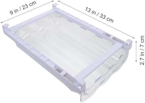 Plastic Egg Holder Drawer for Refrigerator, Hanging Dispenser Tray