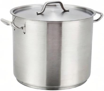 Winco Heavy-Duty Stainless Steel Stock Pot - Image 8
