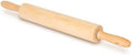 Glad Wood Rolling Pin, 17.5 Inch - Large Dough Roller for Baking