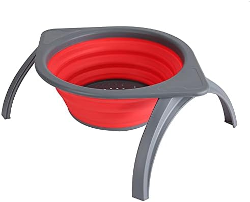 Collapsible Silicone Colander: Food Strainer for Kitchen, Portable