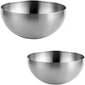 Stainless Steel Salad & Serving Bowls - Nesting Mixing Bowls for
