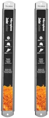 Microplane Twin-Pack: Durable 12" Stainless Citrus Zester with Cover