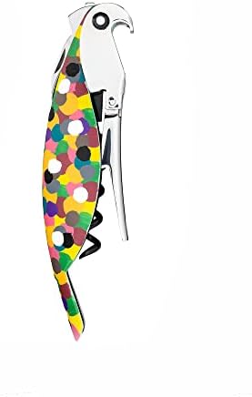 Alessi AAM32 1 Parrot - Sommelier Design Corkscrew, Cast Aluminum and