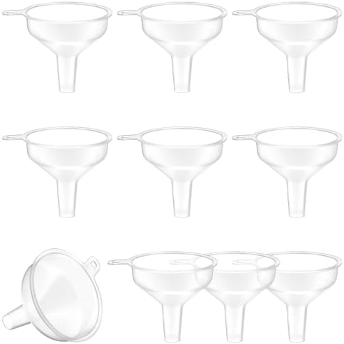 10 Pack Small Funnels Food Grade Mini Funnel Easily Transfer Liquids