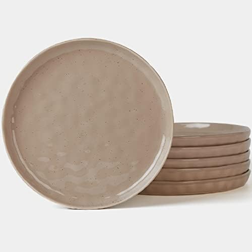 famiware Mars 6 Pieces Dinner Plates, 10.25 inch Plate Set, Scratch