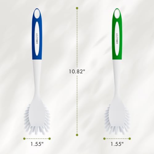 Amazer Dish Brush with Handle, 2 Pack