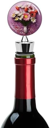 Fresh Flowers Wine Stopper Vacuum Alloy Wine Bottle Stopper Reusable