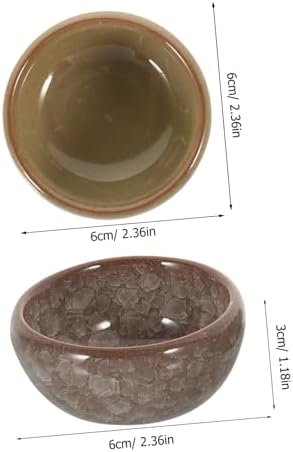 6 Piece Ceramic Mixing Bowl Set for Spa Oil Blending
