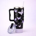 Butterfly Gifts for Women, Butterfly Tumbler 40 oz with Lid and Straw