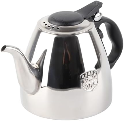 1.5L Enamel Tea Pot, Stainless Steel