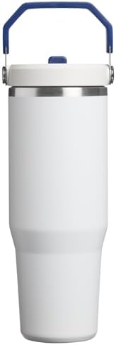 STANLEY IceFlow 2.0 Flip Straw Tumbler, 30 oz, Team White Dark Blue