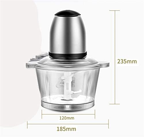 Electric Meat Grinder, 2L Capacity Glass Bowl