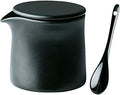 Multi Sugar Bowl Ceramic Creamer Pitcher,Sauce Pitcher with Spoon,9oz