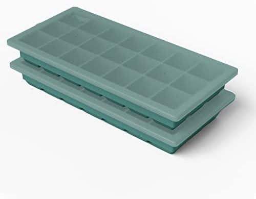 Ice Cube Tray with Lids, Small Silicone Molds for Cocktails & Drinks