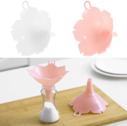 Uonlytech 4pcs Food Grade Plastic Kitchen Funnels Set Creative Liquid