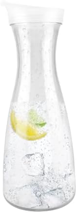 Water Carafe, Clear Acrylic Water Drink Pitcher Milk Beverage