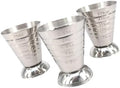 75ml Stainless Steel Jigger Cup Set of 3 for Measuring Liquids