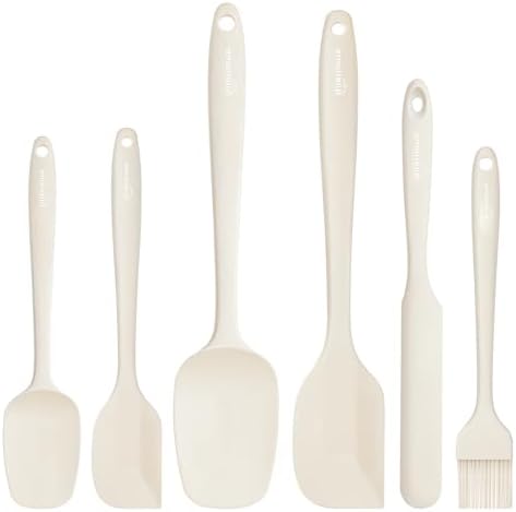 NileHome 6 Pieces Silicone Spatula Set with Silicone