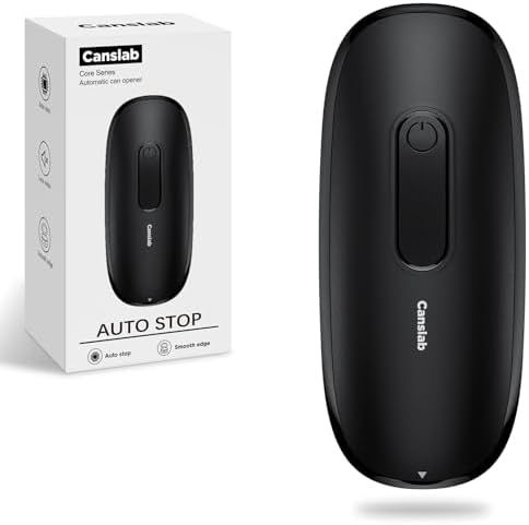 Canslab Core Electric Can Opener_One Touch Auto Stop, 4 AA Battery