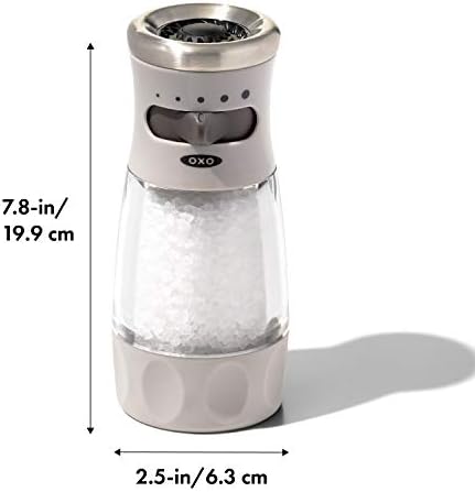 OXO Good Grips Contoured Salt Grinder, Adjustable Ceramic Mill