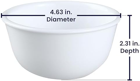 Corelle Livingware Winter Frost White 11-Oz Dessert Bowl (Set of 4) by