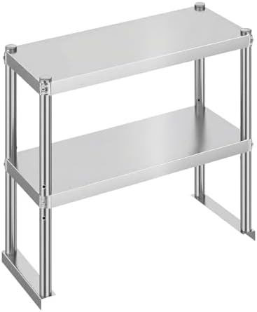 KUARBARR 2-Tier Stainless Steel Shelf, 12 x 30 Inch