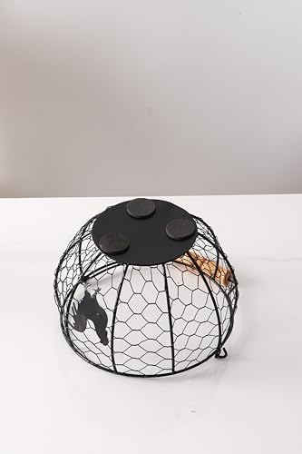 Fresh Egg Collecting Basket, Metal, With Handle