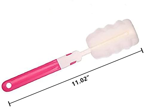 INVODA 4PCS Bottle Brush,Bottle Washer Set Long Sponge Bottle Cleaning