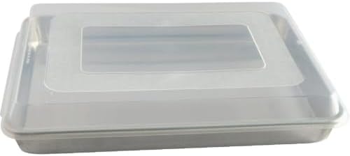 Nordic Ware Natural High Sided Sheet Cake Pan, Silver