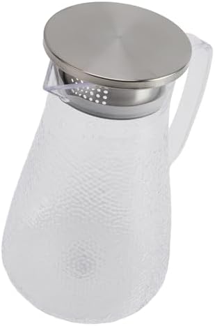 Qiilu Durable Glass Water Pitcher with Lid for Fridge – 1500ml Acrylic