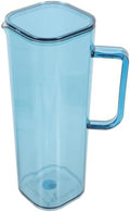 Acrylic Water Pitcher with Lid, 1200ml Blue Spout Jug