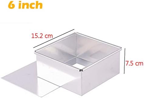 Anodized Aluminum Square Cheesecake Pan Chiffon Cake Mold Baking Mould