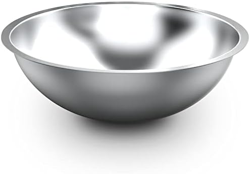 Alpine Cuisine 3-Quart Stainless Steel Kitchen Mixing Bowls, Salad